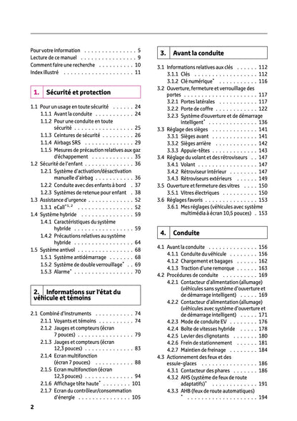 2025 Toyota Yaris Cross Hybrid Owner's Manual | French