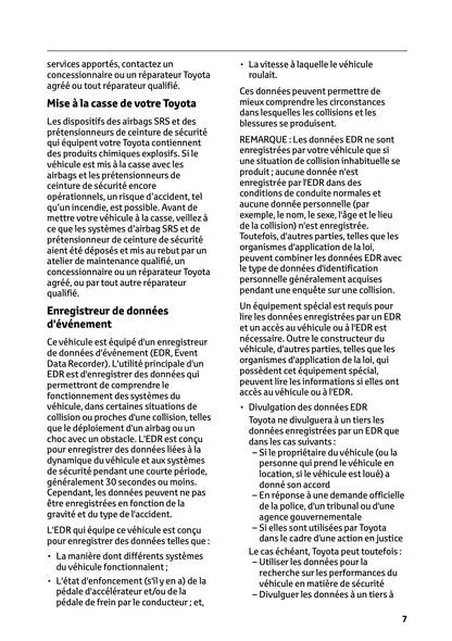 2025 Toyota Yaris Cross Hybrid Owner's Manual | French