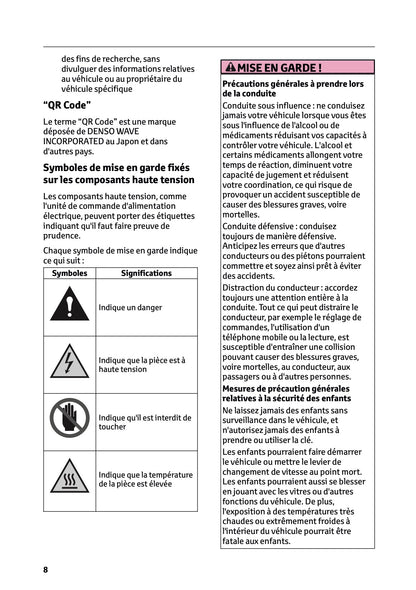 2025 Toyota Yaris Cross Hybrid Owner's Manual | French