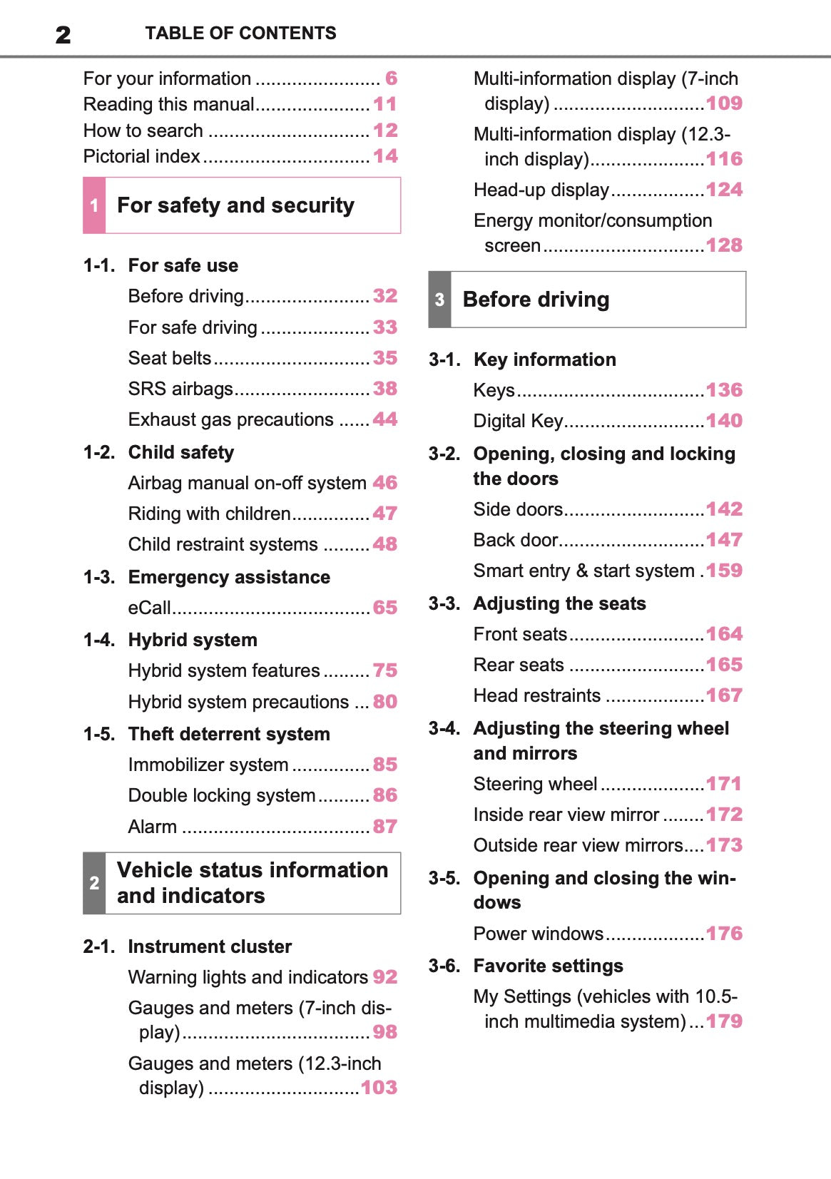 2025 Toyota Yaris Cross Hybrid Owner's Manual | English