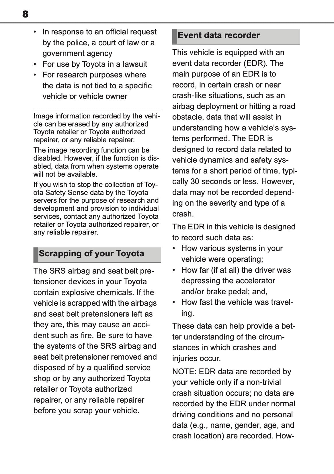 2025 Toyota Yaris Cross Hybrid Owner's Manual | English