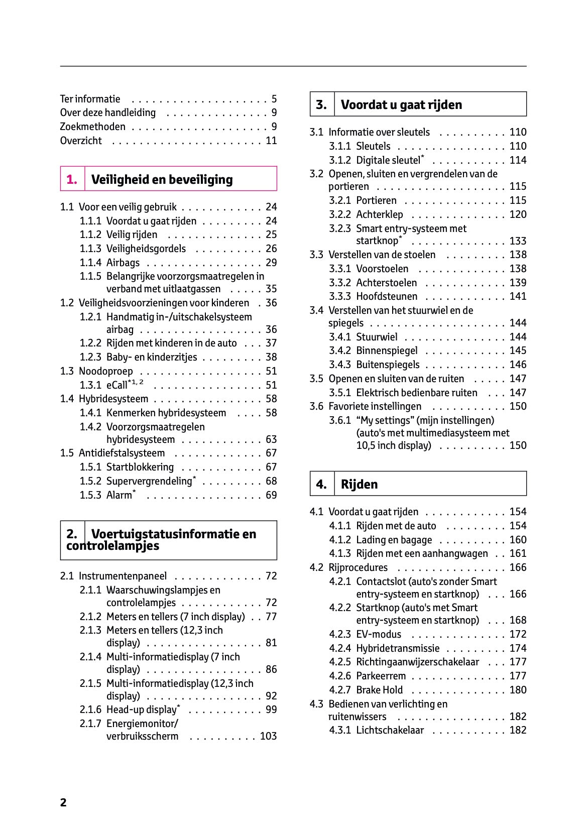 2025 Toyota Yaris Cross Hybrid Owner's Manual | Dutch