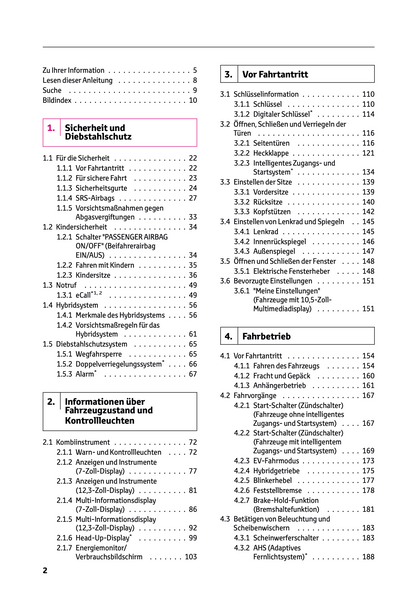 2024 Toyota Yaris Cross Hybrid Owner's Manual | German