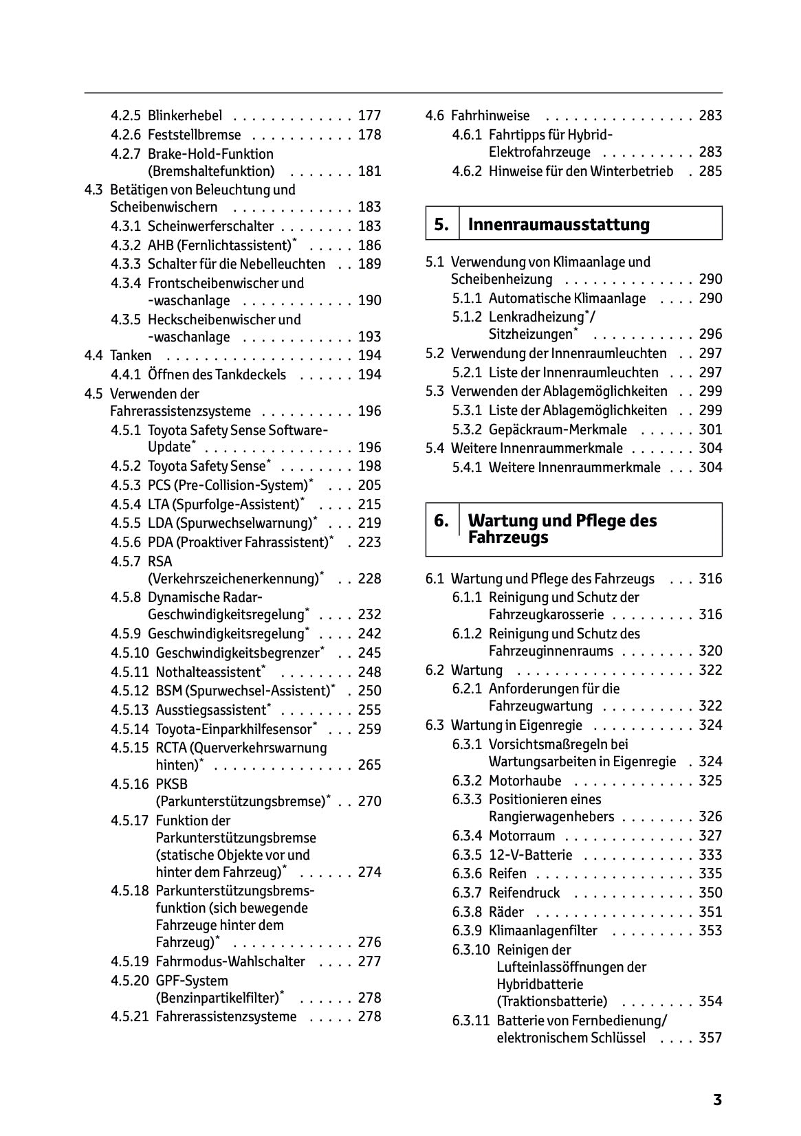 2025 Toyota Yaris Hybrid Owner's Manual | German