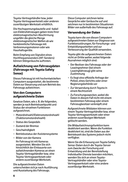 2026 Toyota Yaris Cross Hybrid Owner's Manual | German