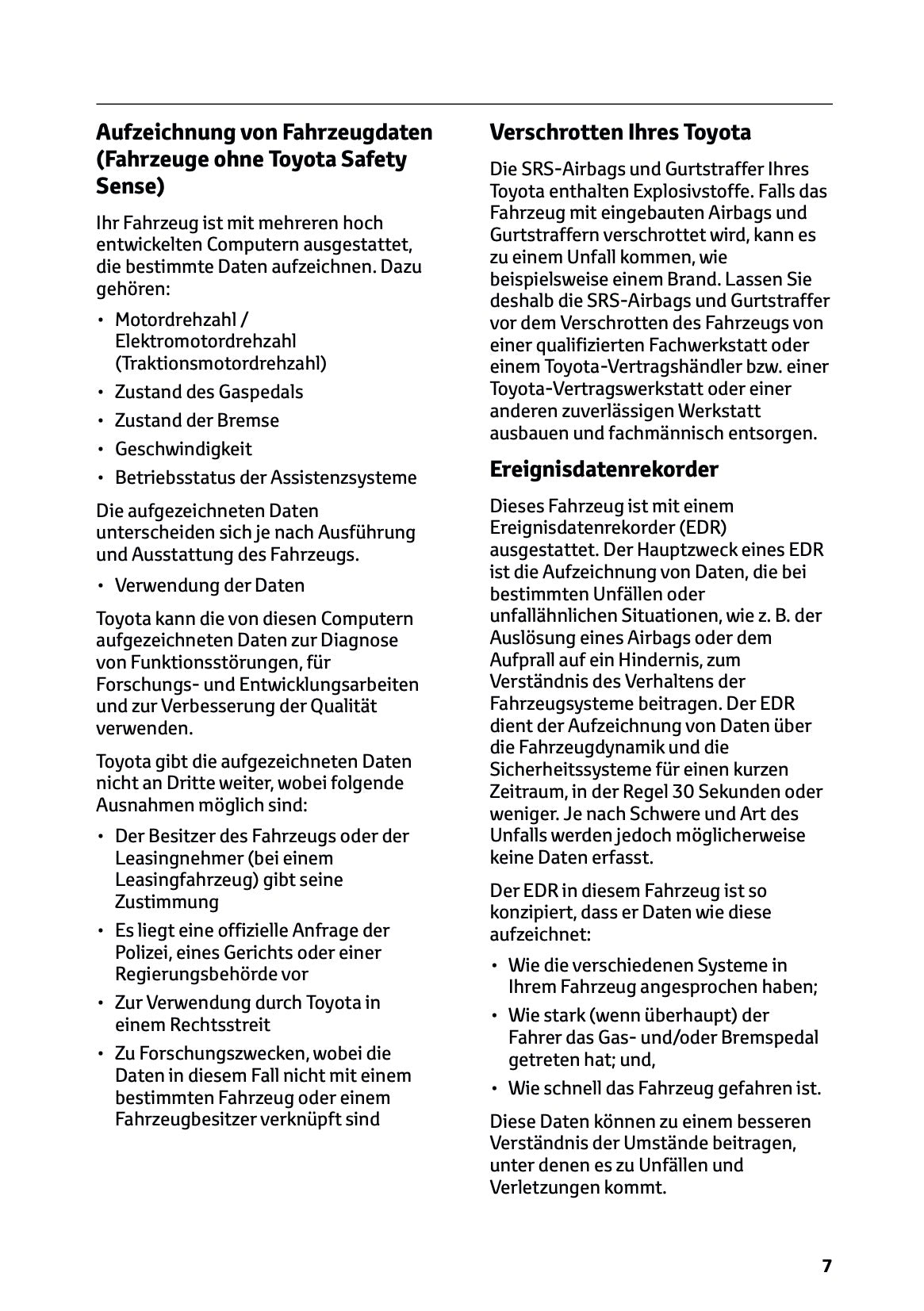 2026 Toyota Yaris Cross Hybrid Owner's Manual | German