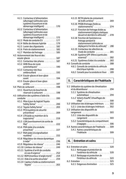 2025 Toyota Yaris Hybrid Owner's Manual | French