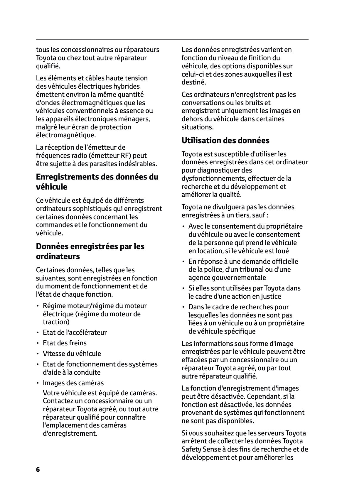 2025 Toyota Yaris Hybrid Owner's Manual | French