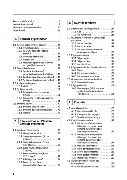 2026 Toyota Yaris Cross Hybrid Owner's Manual | French