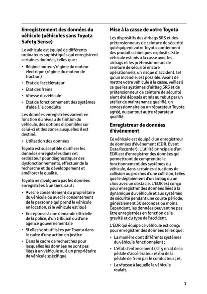 2026 Toyota Yaris Cross Hybrid Owner's Manual | French