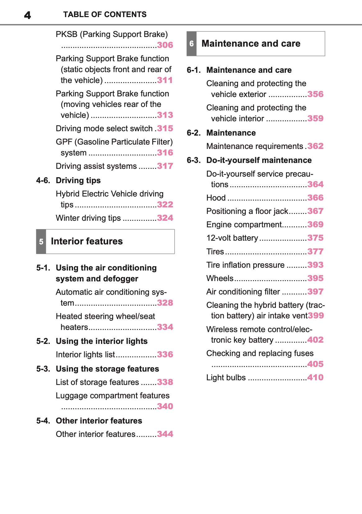 2025 Toyota Yaris Hybrid Owner's Manual | English