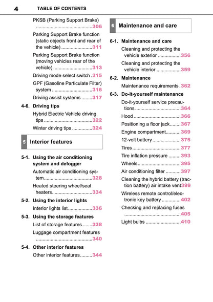 2025 Toyota Yaris Hybrid Owner's Manual | English