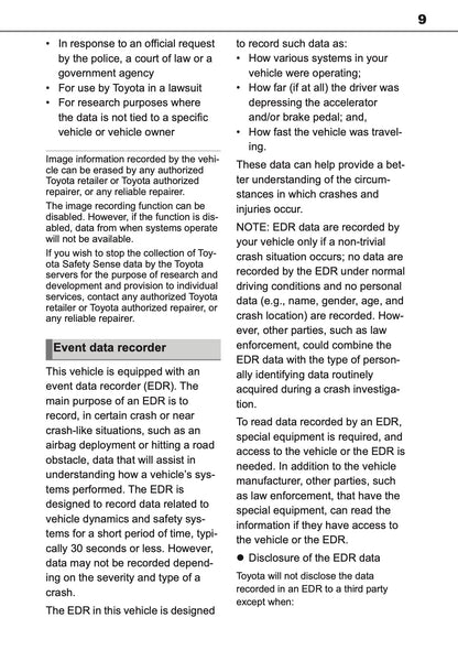 2025 Toyota Yaris Hybrid Owner's Manual | English