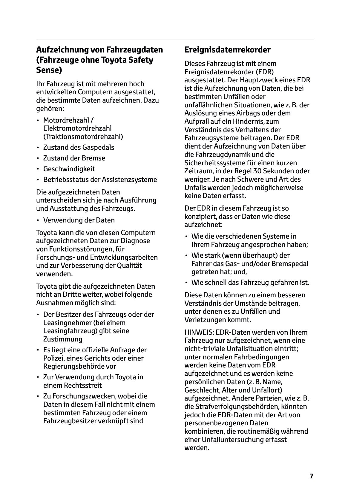 2026 Toyota Yaris Hybrid Owner's Manual | German