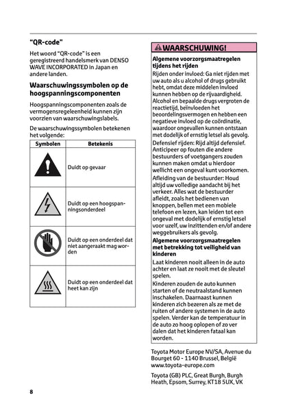 2025-2026 Toyota Yaris Hybrid Gebruikershandleiding | Nederlands