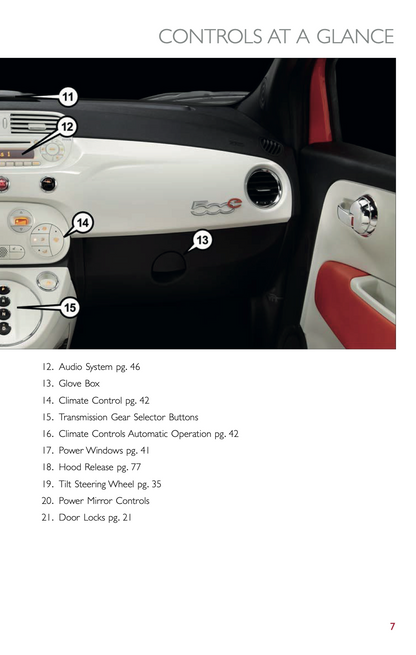 2015 Fiat 500e User Guide | English