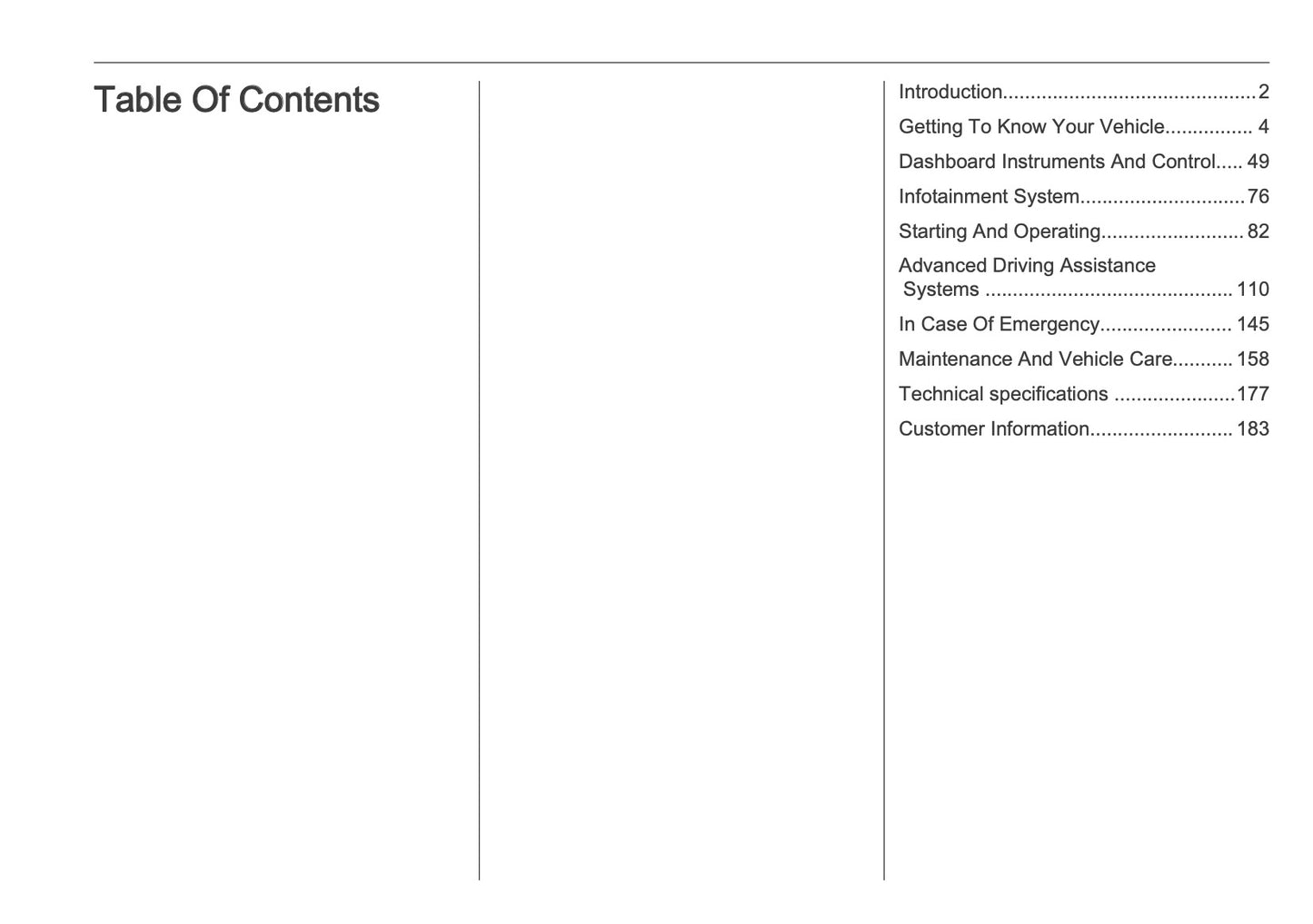 2025 Vauxhall Corsa Owner's Manual | English