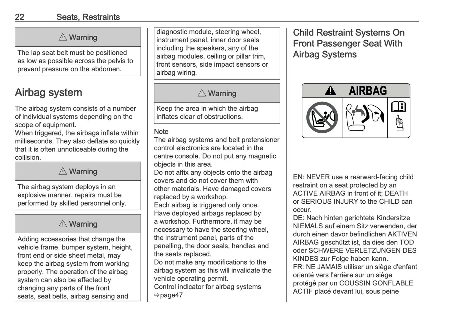 2025 Vauxhall Frontera Owner's Manual | English