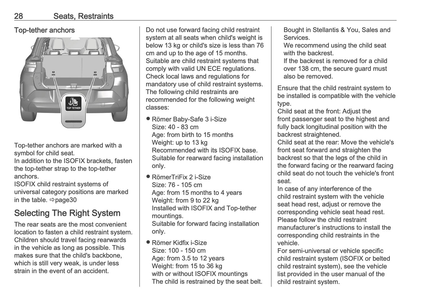 2025 Vauxhall Frontera Owner's Manual | English
