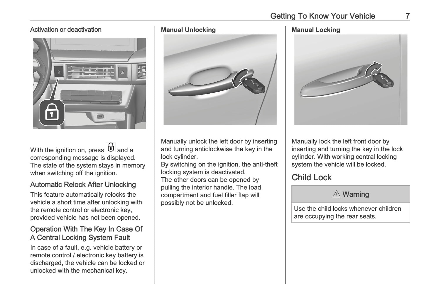2025 Vauxhall Frontera Owner's Manual | English