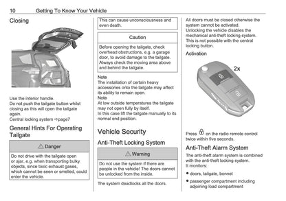 2025-2026 Vauxhall Frontera Owner's Manual | English