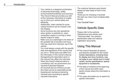 2025-2026 Vauxhall Frontera Owner's Manual | English