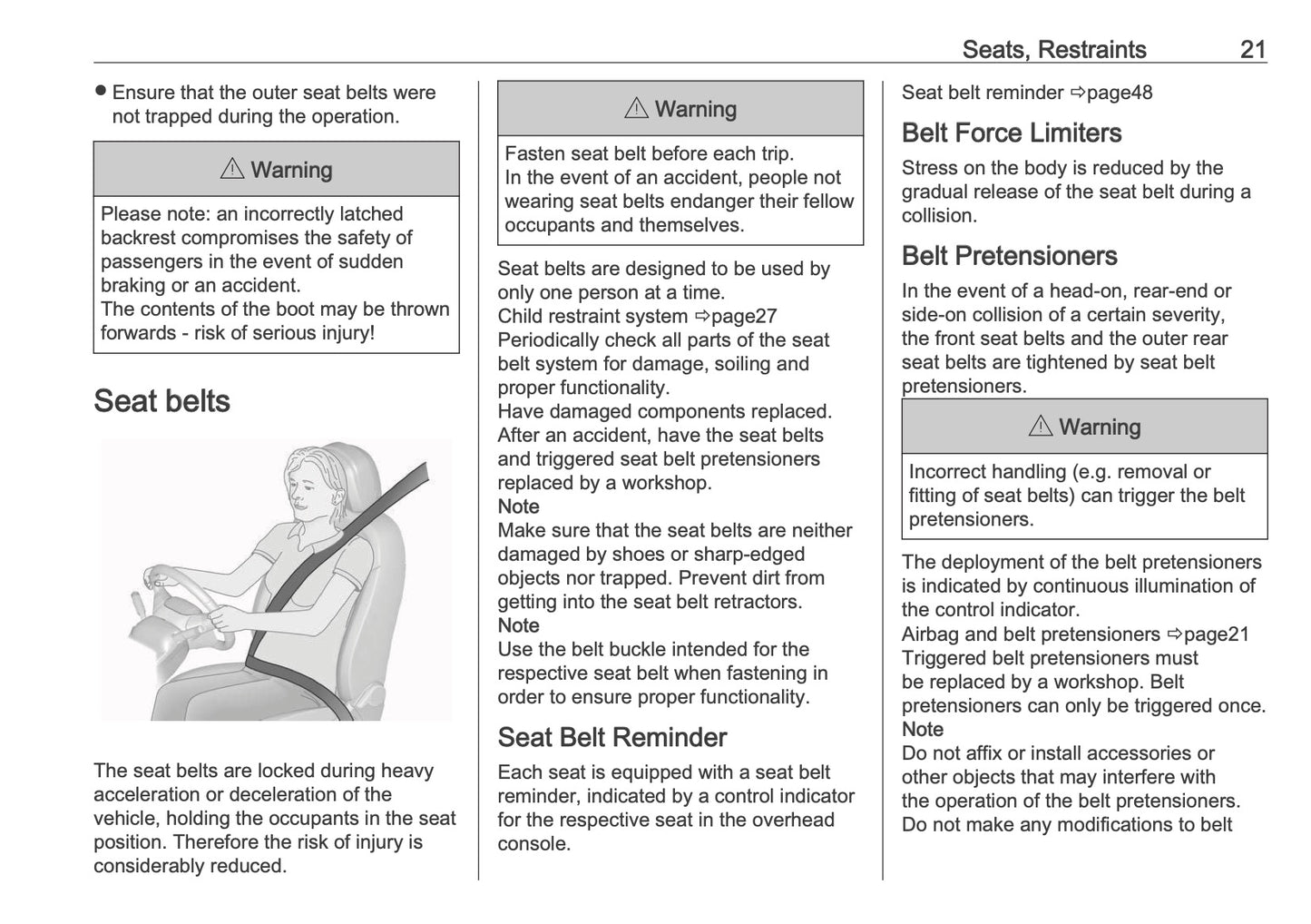 2025-2026 Vauxhall Frontera Owner's Manual | English