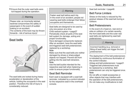 2025-2026 Vauxhall Frontera Owner's Manual | English