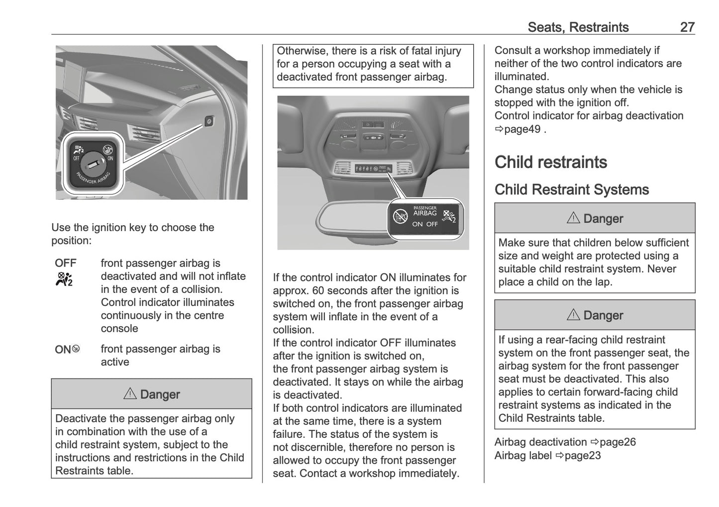 2025-2026 Vauxhall Frontera Owner's Manual | English