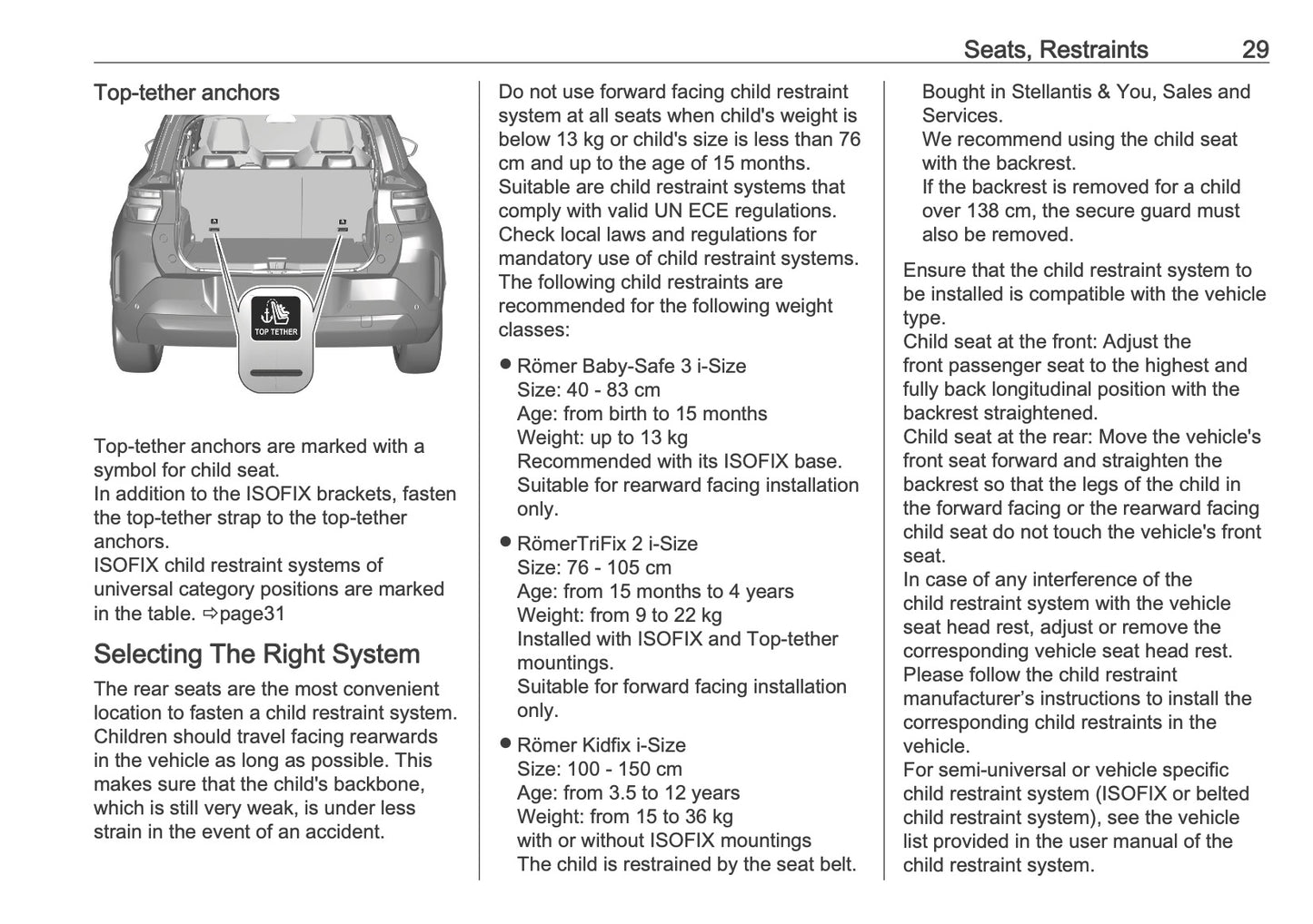 2025-2026 Vauxhall Frontera Owner's Manual | English