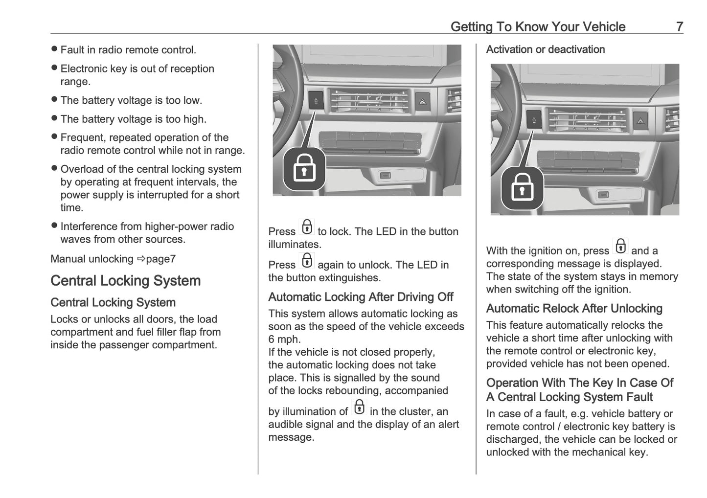 2025-2026 Vauxhall Frontera Owner's Manual | English