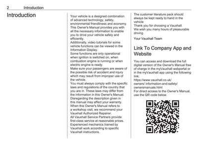 2025 Vauxhall Mokka Owner's Manual | English