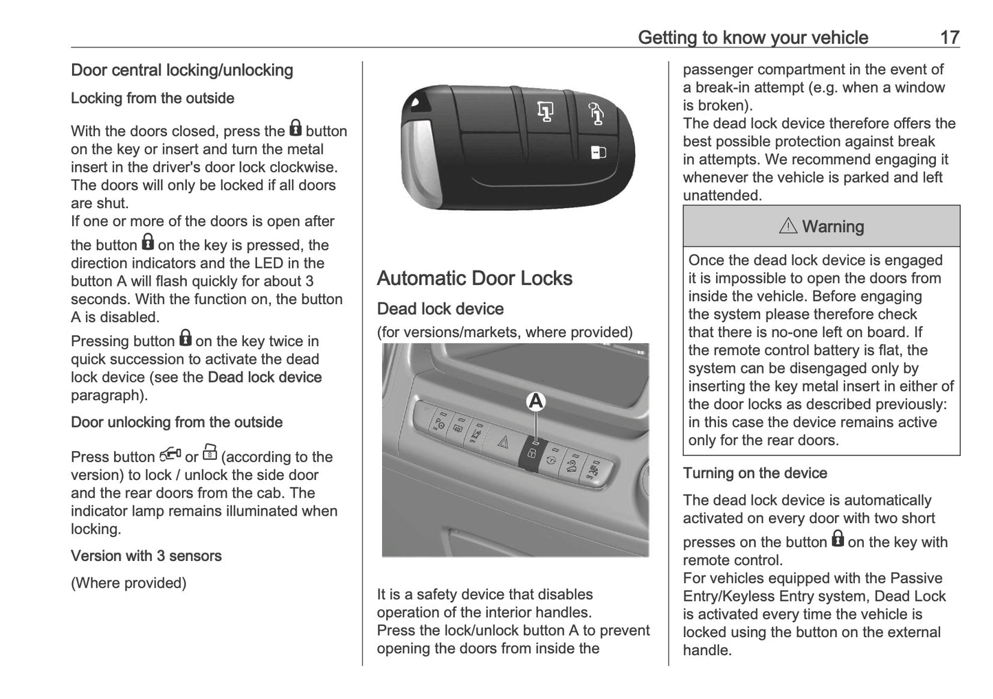 2026 Vauxhall Movano Owner's Manual | English