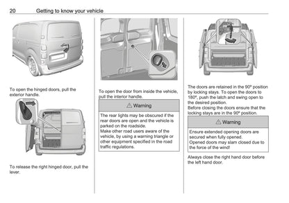 2025-2026 Vauxhall Vivaro Owner's Manual | English