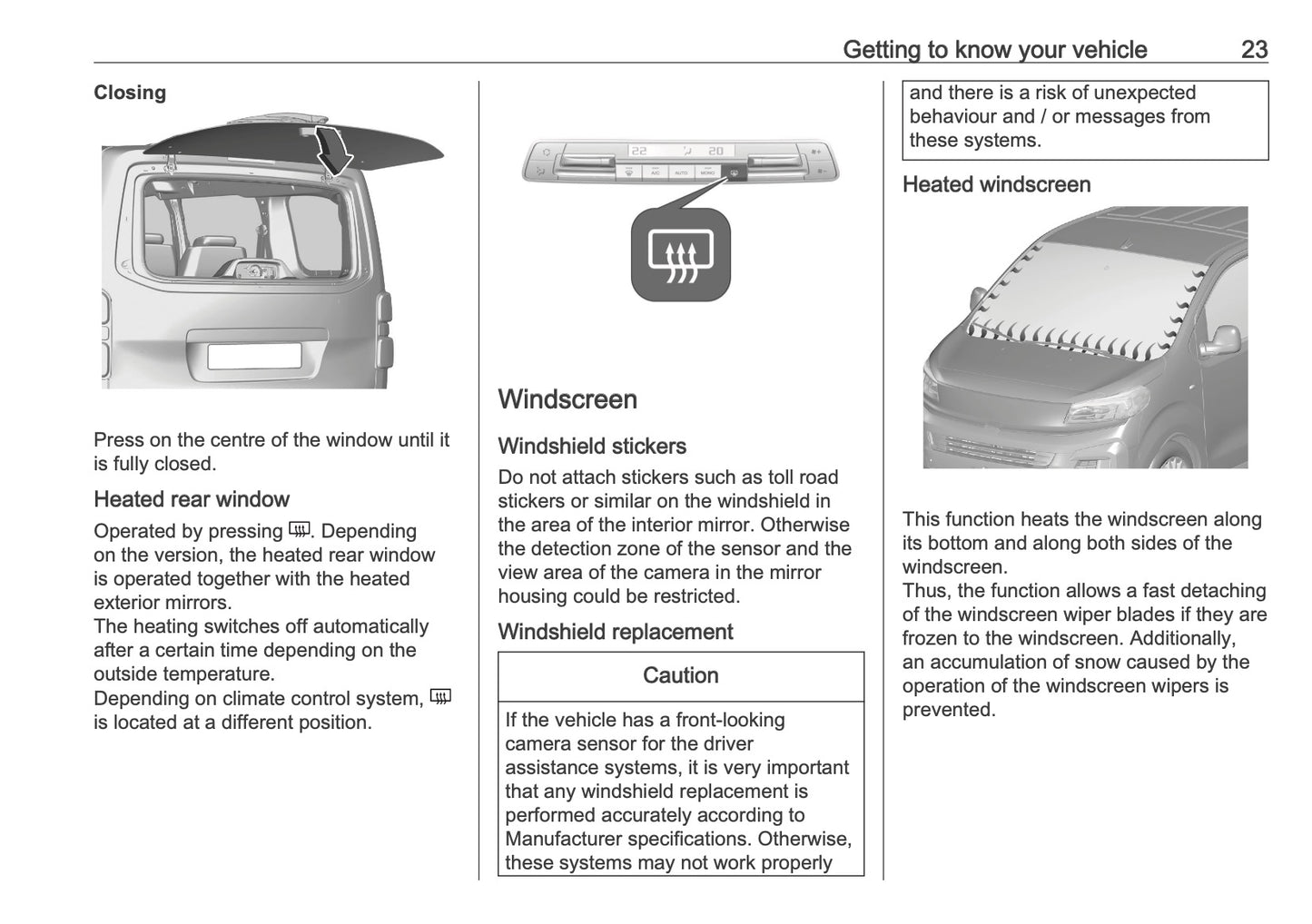 2025-2026 Vauxhall Vivaro Owner's Manual | English