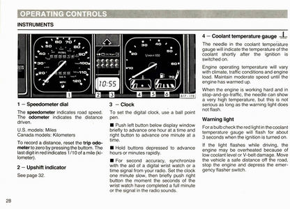 1988 Volkswagen Cabriolet Owner's Manual | English