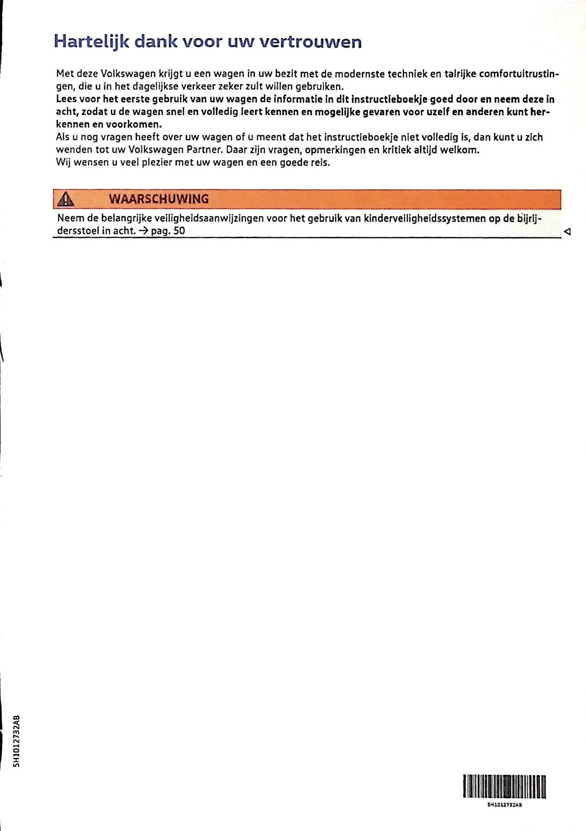 2020 Volkswagen Golf eHybrid/Golf GTE Owner's Manual | Dutch