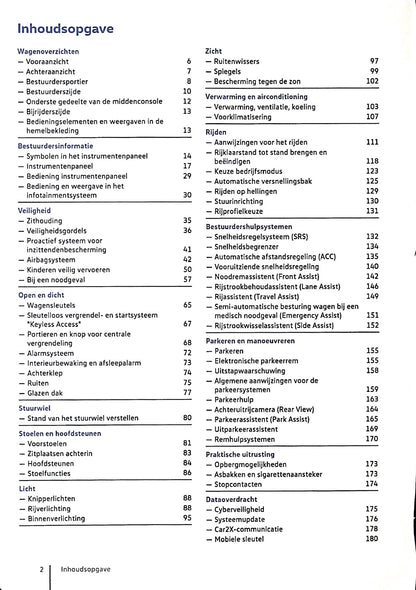 2020 Volkswagen Golf eHybrid/Golf GTE Owner's Manual | Dutch