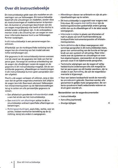 2020 Volkswagen Golf eHybrid/Golf GTE Owner's Manual | Dutch