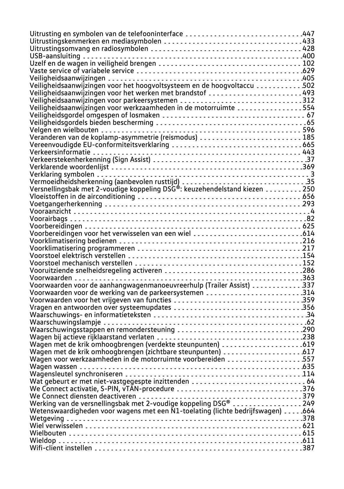 2020 Volkswagen Passat GTE/Passat Variant GTE Gebruikershandleiding | Nederlands