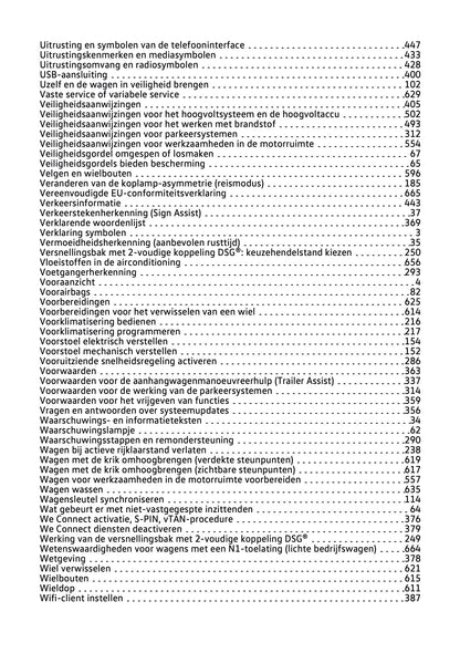 2020 Volkswagen Passat GTE/Passat Variant GTE Gebruikershandleiding | Nederlands