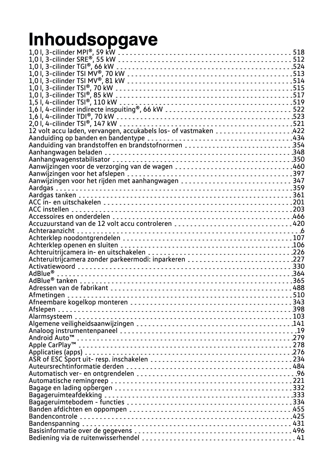 2020-2021 Volkswagen Polo Gebruikershandleiding | Nederlands