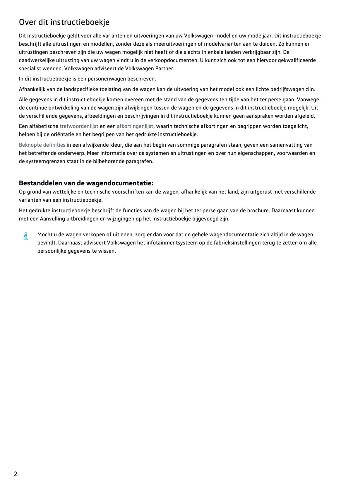 2021-2022 Volkswagen Polo Gebruikershandleiding | Nederlands