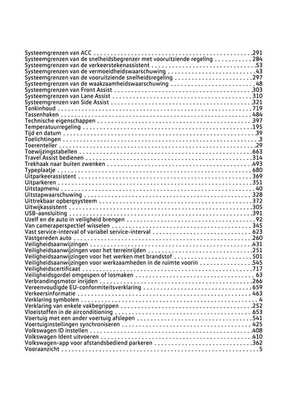 2024-2025 Volkswagen Tiguan Gebruikershandleiding | Nederlands