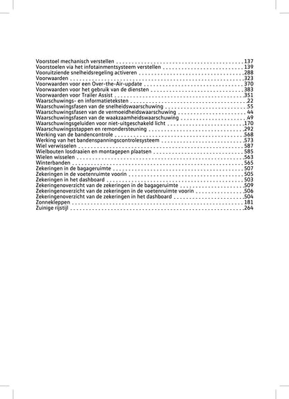 2023-2024 Volkswagen Touareg Owner's Manual | Dutch