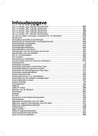 2023-2024 Volkswagen Touareg Owner's Manual | Dutch