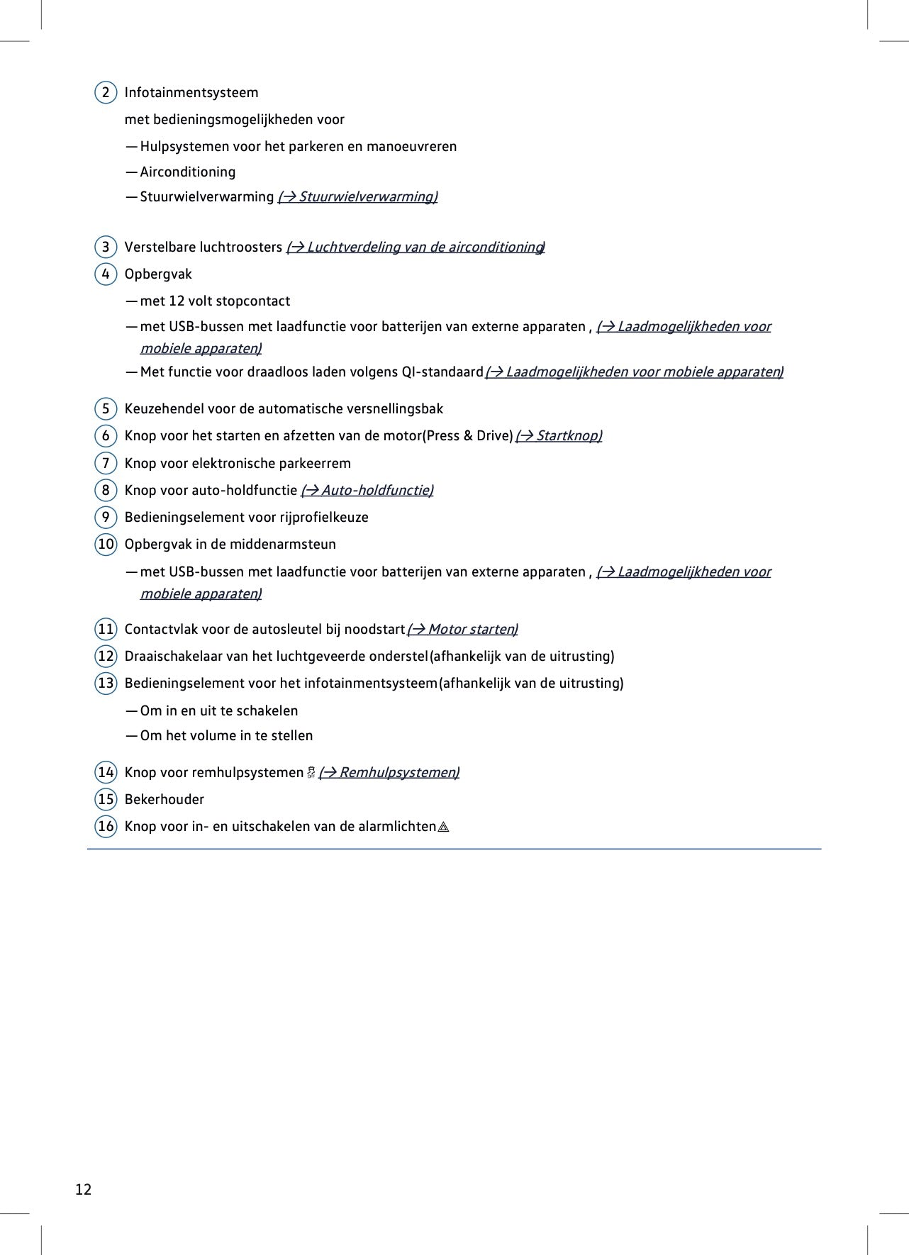 2023-2024 Volkswagen Touareg Owner's Manual | Dutch