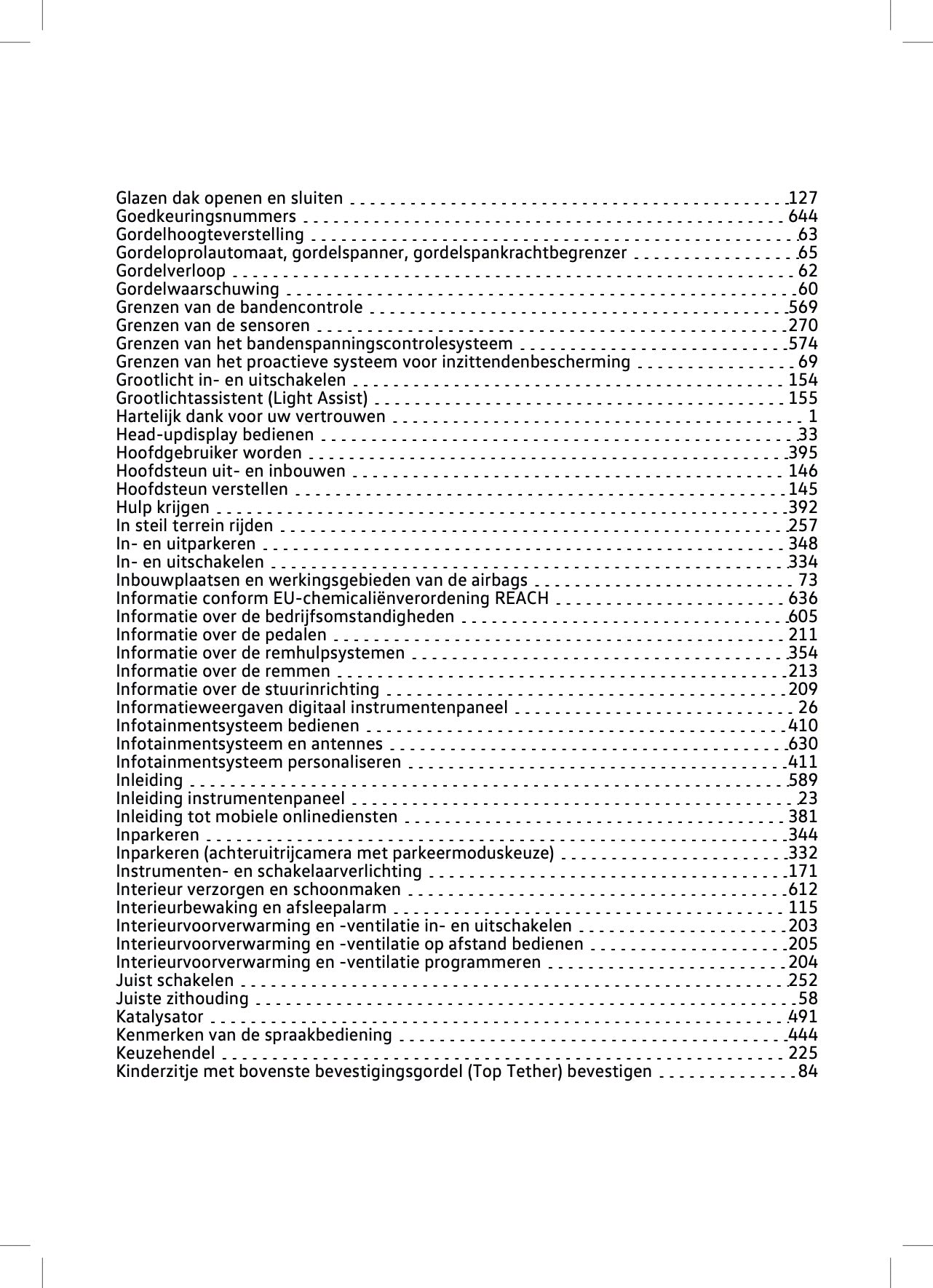 2023-2024 Volkswagen Touareg Owner's Manual | Dutch