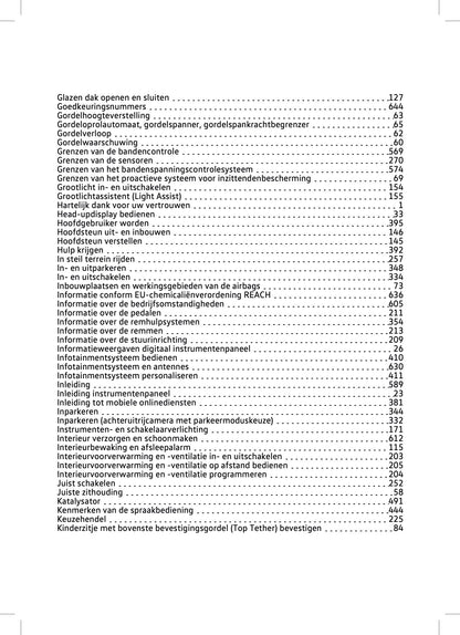 2023-2024 Volkswagen Touareg Owner's Manual | Dutch