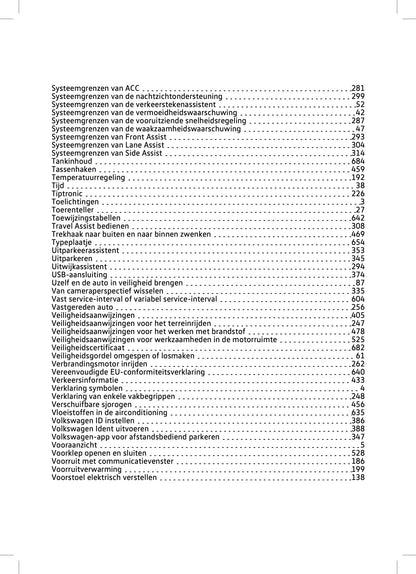 2023-2024 Volkswagen Touareg Owner's Manual | Dutch